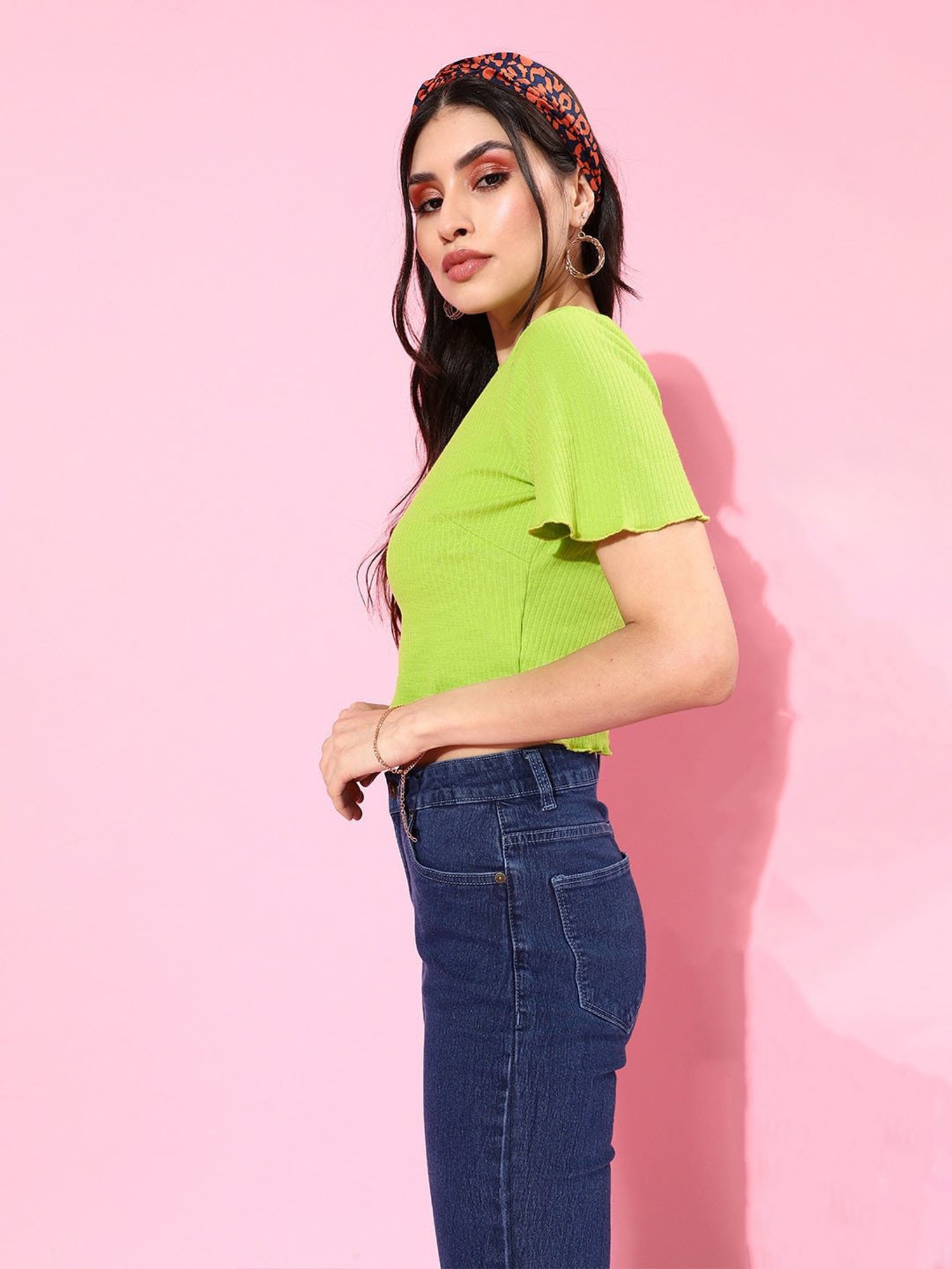 Melon by PlusS Green Crop Top
