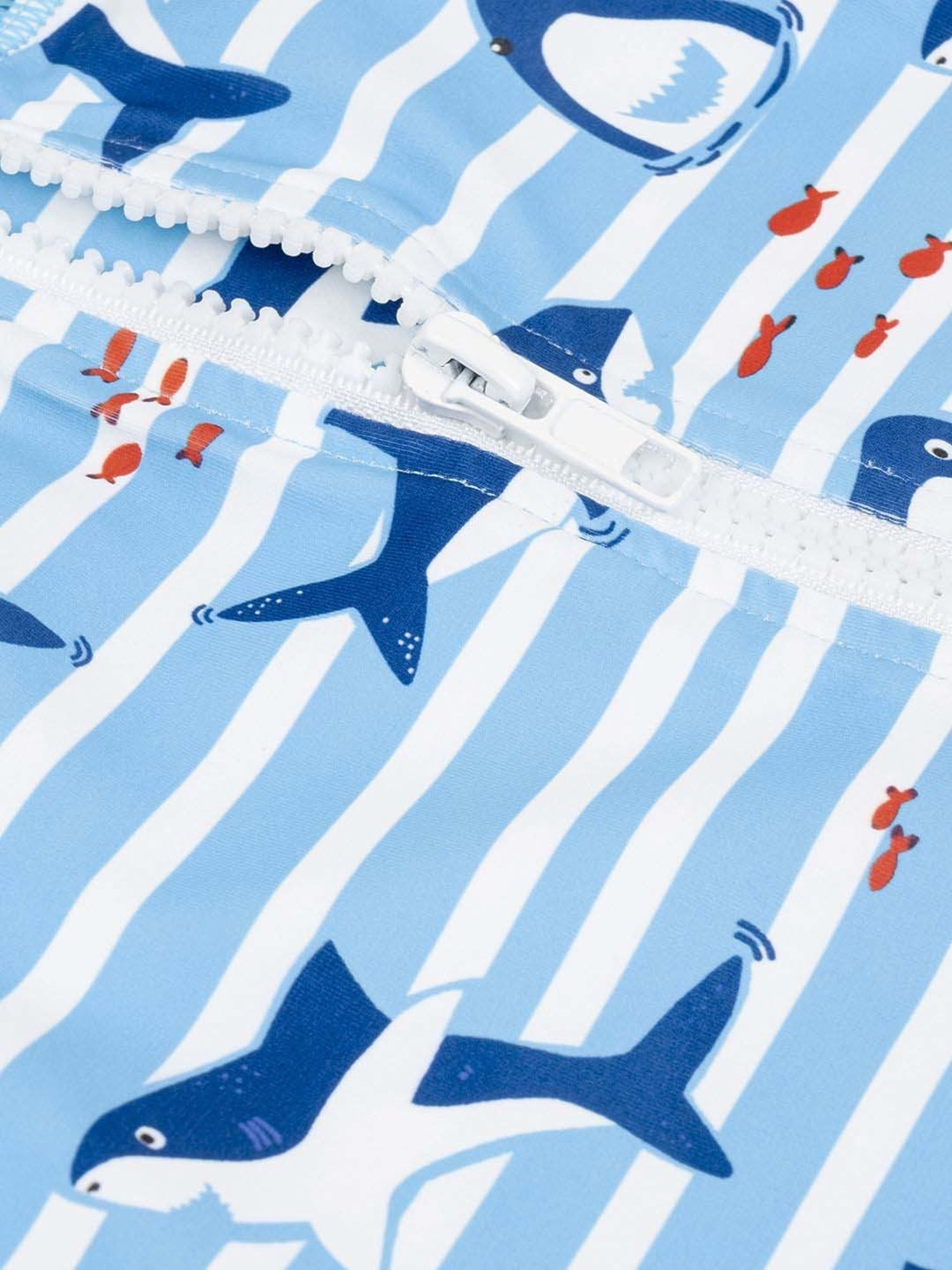 Baby Moo Kids Blue Printed Swimming Costume