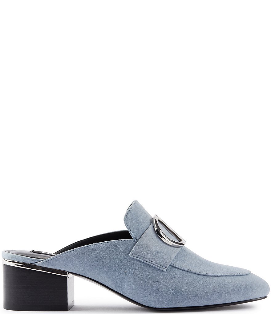 Schutz Sionne Clear Vinyl Pointed Toe Mules