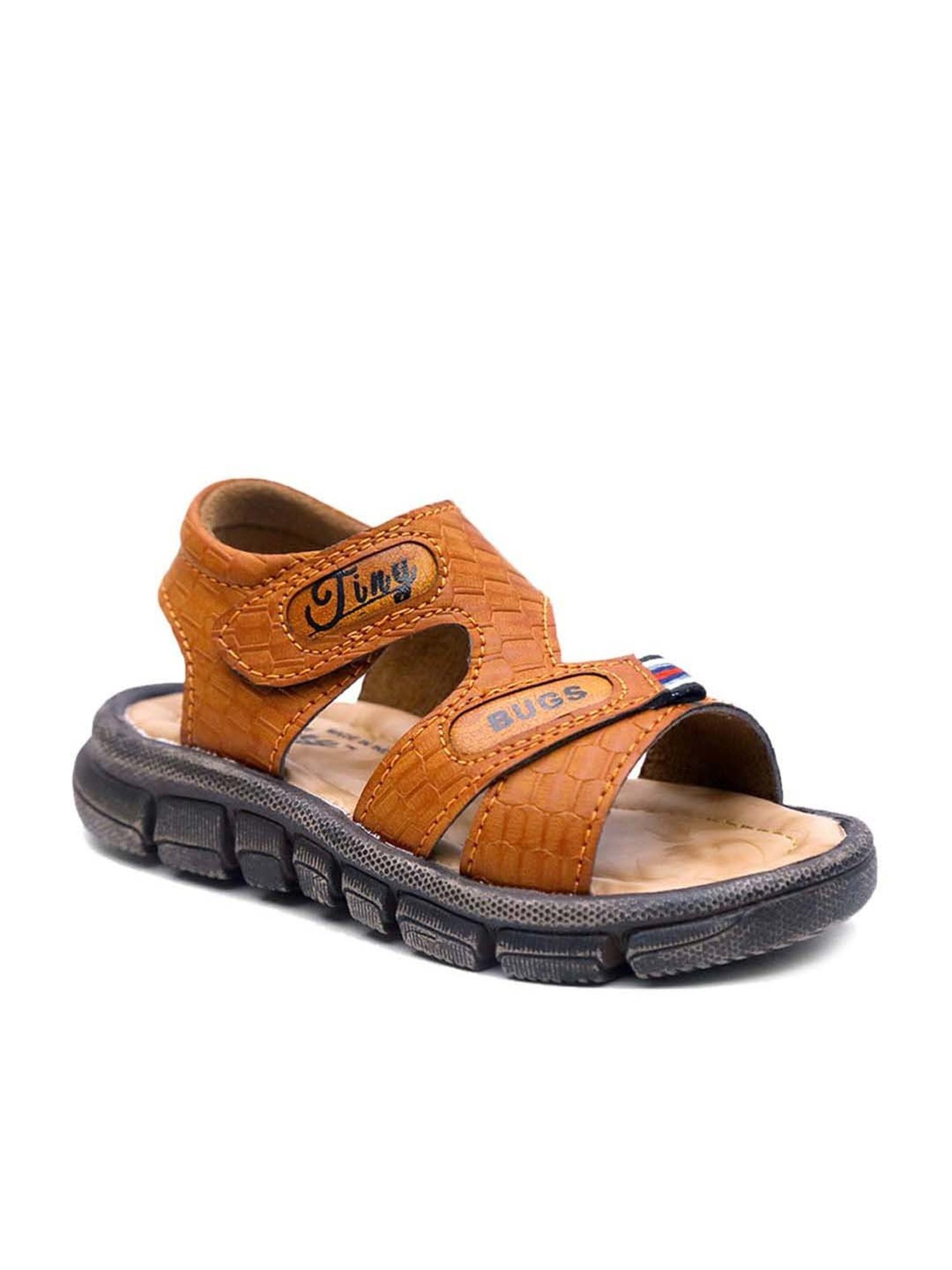 Tiny Bugs Kid's Tan Ankle Strap Sandals