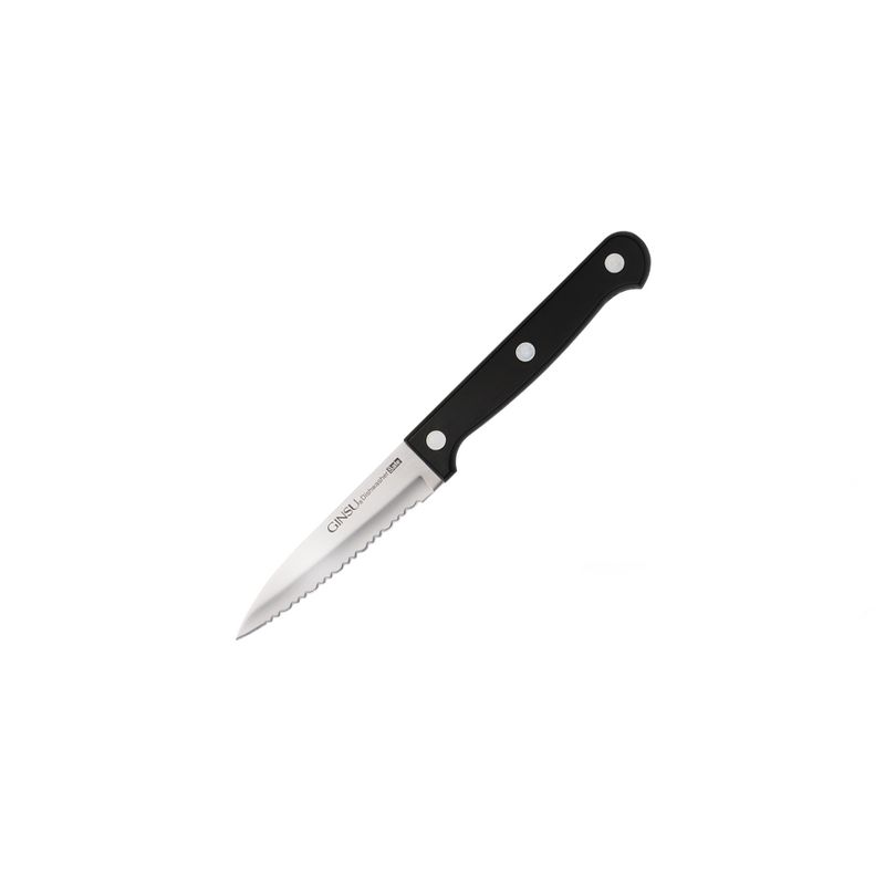 Ginsu Stainless Steel Black Serrated Paring Knife
