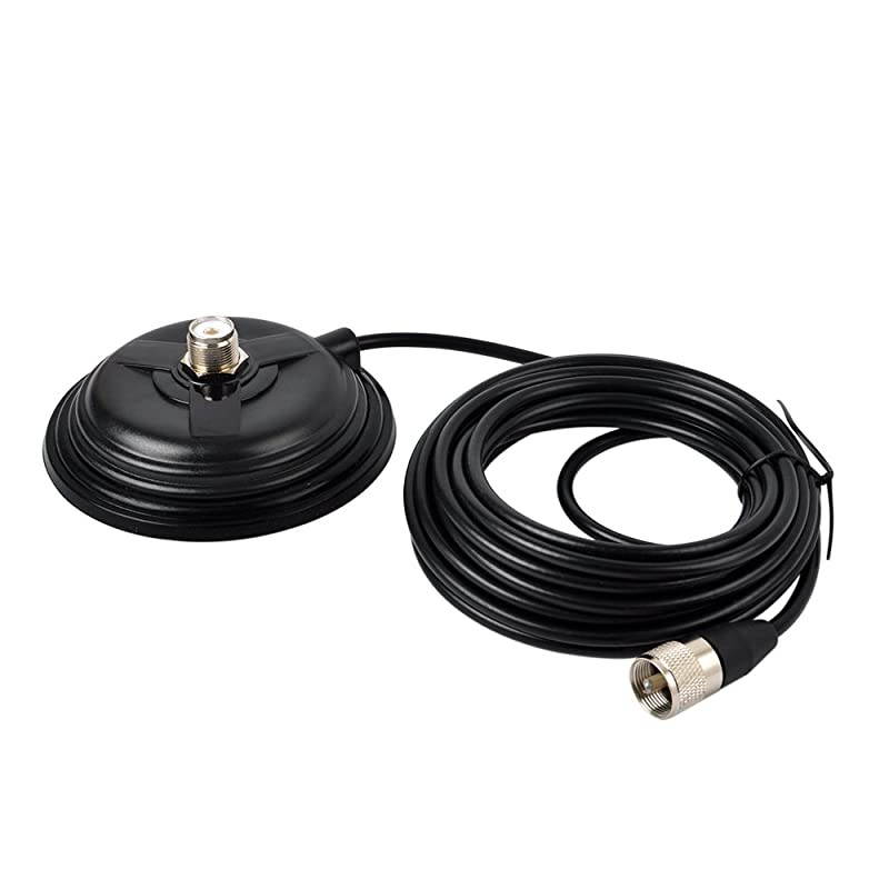 TC110M CBVHFUHFHF Ham Radio Antenna Magnet Mount SO239 Connection Style W5M164ft RG58 Coaxial Cable PL259 Plug