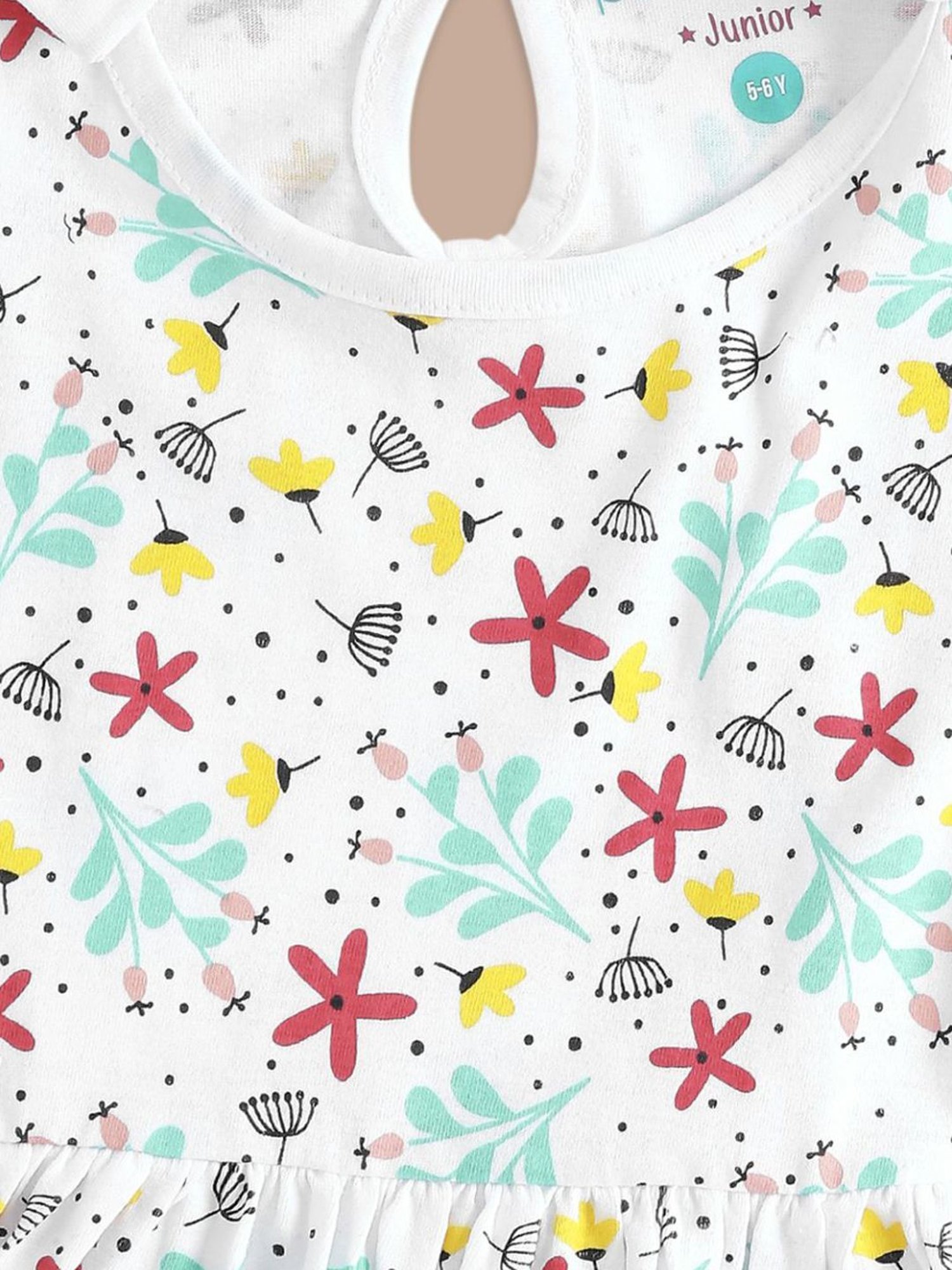 Pantaloons Junior Multicolor Cotton Printed Dress