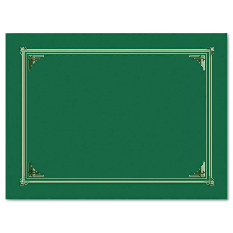 Geographics Certificate/Document Cover 12 1/2 x 9 3/4 Green 6/Pack 47399