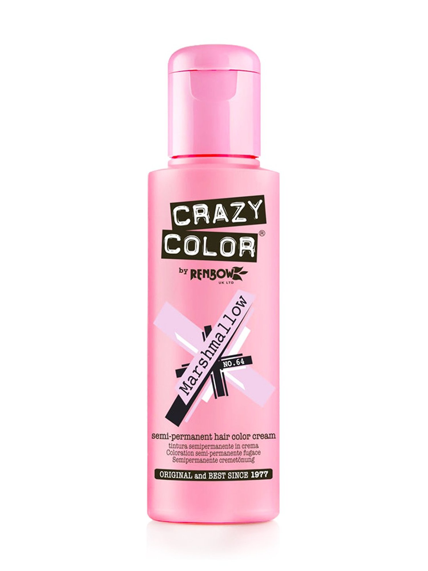 Crazy Color Semi-Permanent Hair Color Cream Marshmallow 64 - 100 ml