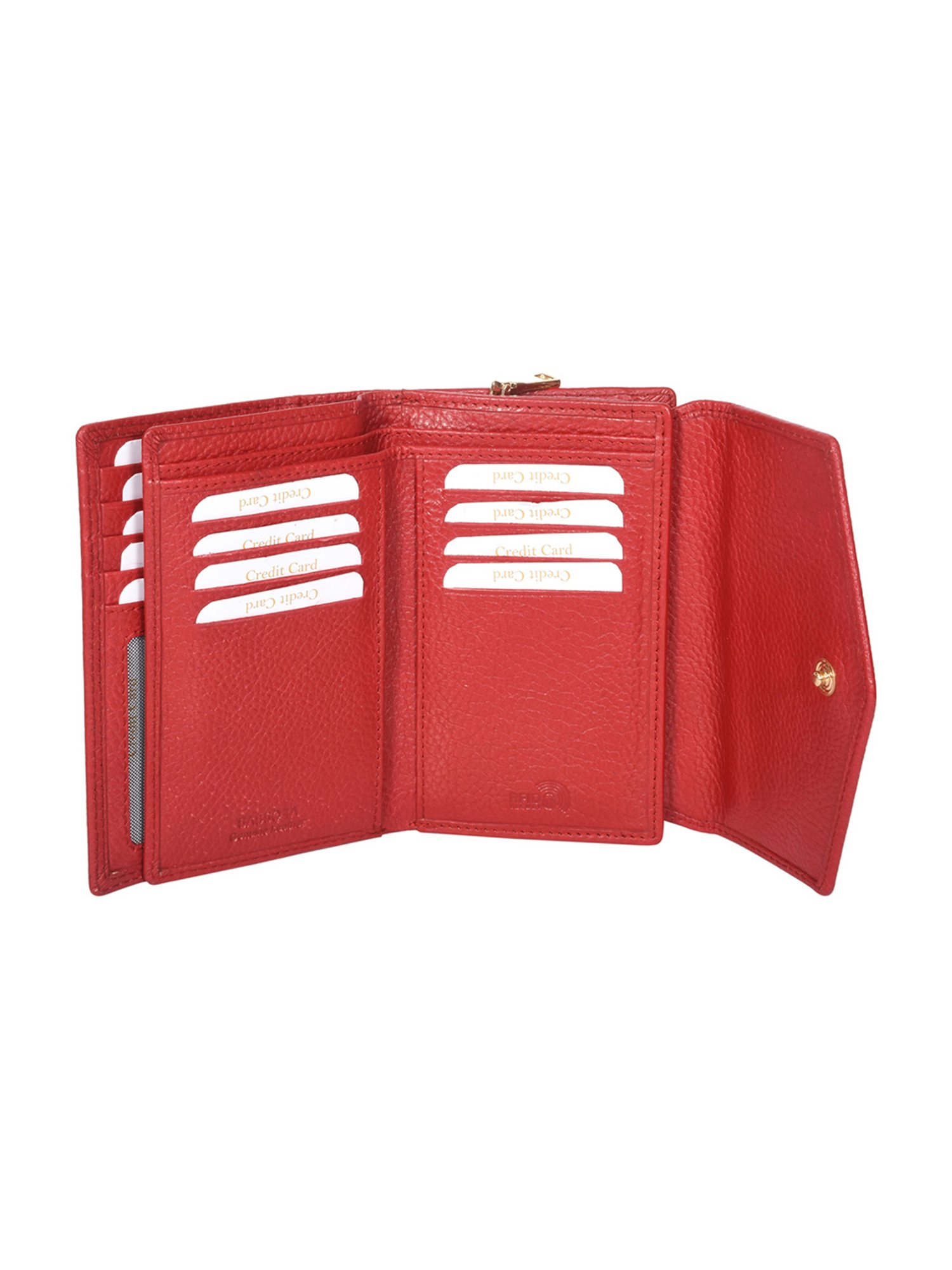 Sassora Lyla Red Small Leather Wallet for Women