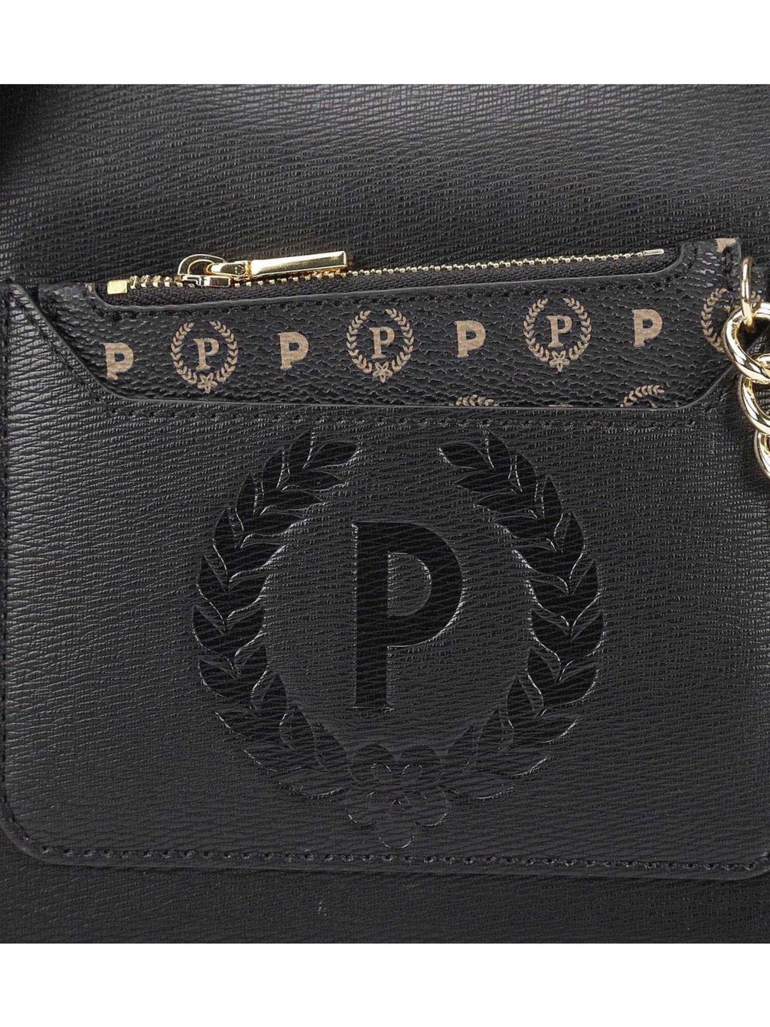 Pollini Black Large Hobo Bag