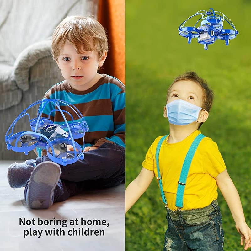 Mini Drone RC Nano Quadcopter Best Drone for Kids and Beginners RC Helicopter Plane with Auto Hovering 3D Flip Headless Mode and Extra Batteries Toys for Boys and Girls