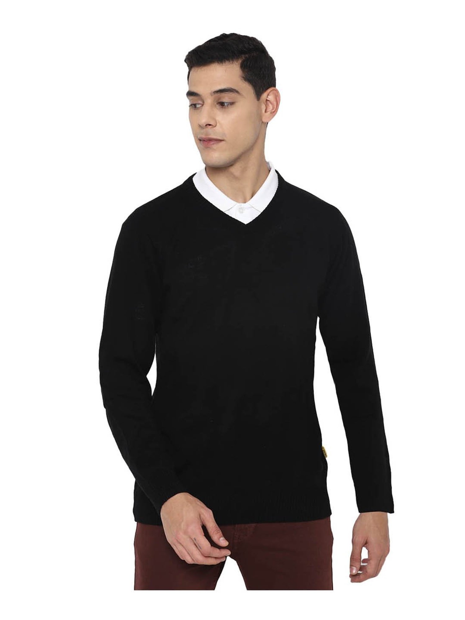Forever 21 Black Regular Fit Sweater