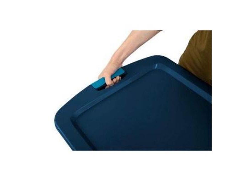 Sterilite 26 Gallon Latch & Carry Plastic Storage Tote Container Box (4 Pack)