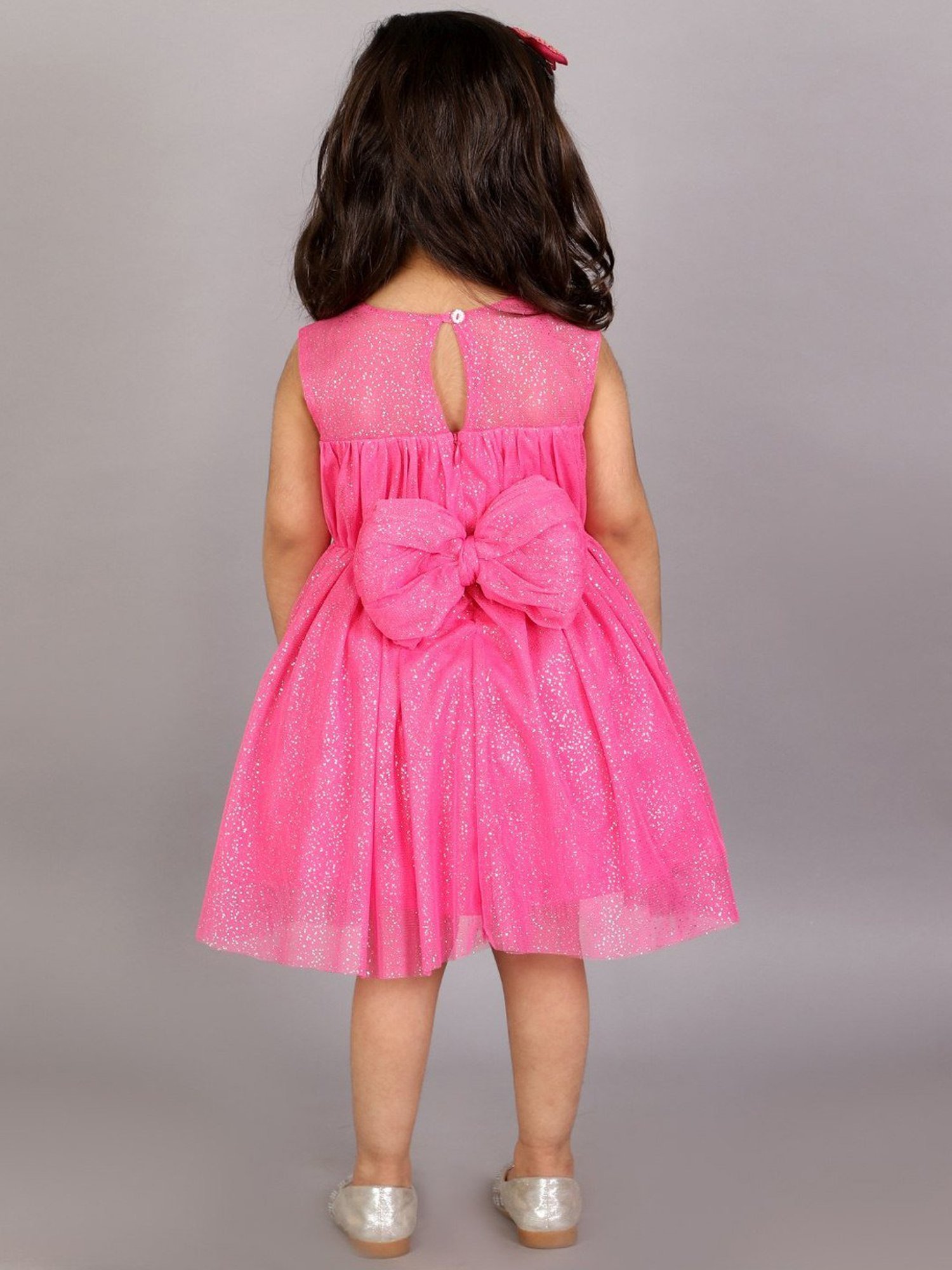 KidsDew Pink Embellished Casual Dress