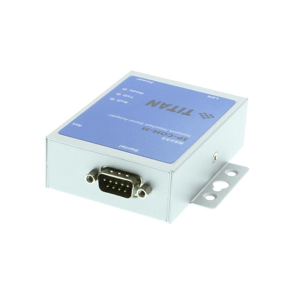 Coolgear Industrial 1 Port RS-232 DB9 Serial over Network Device Server