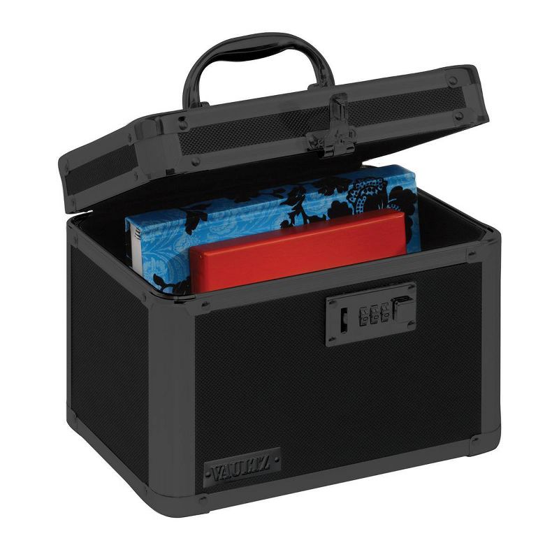 Vaultz Personal Storage Box with Combination Lock - Black