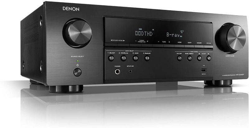 Denon AVR-S540BT 5.2 Channel 4K Ultra HD AV Receiver with Bluetooth