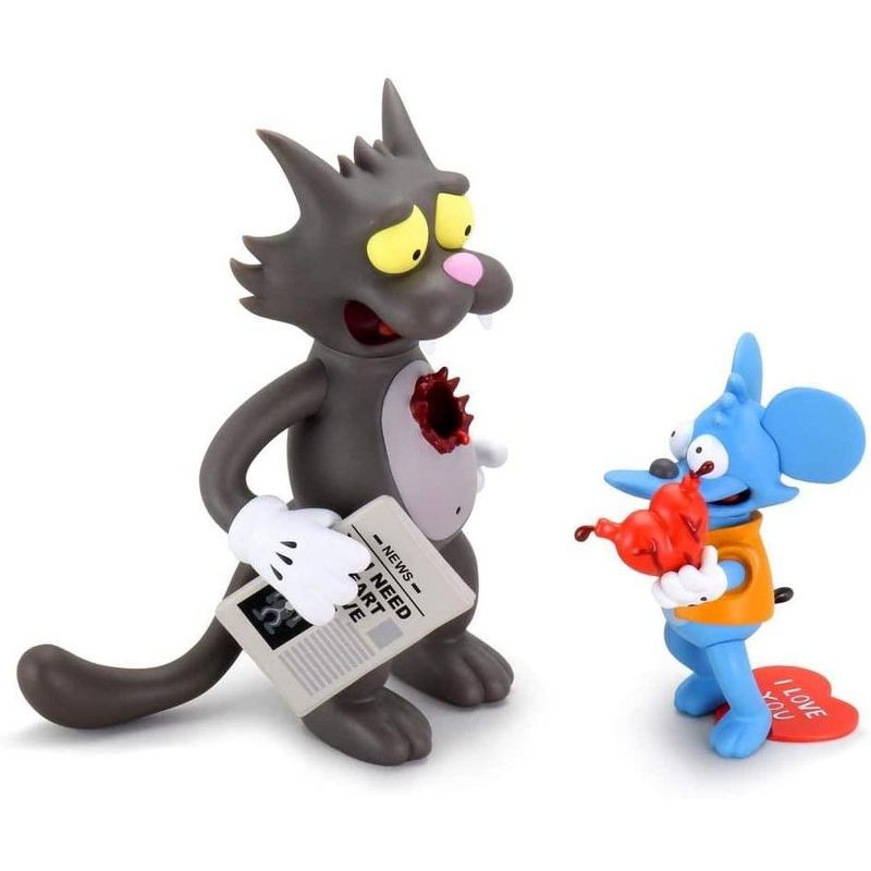 Kidrobot The Simpsons Itchy and Scratchy Vinyl Art Figure | My Bloody Valentine Edition