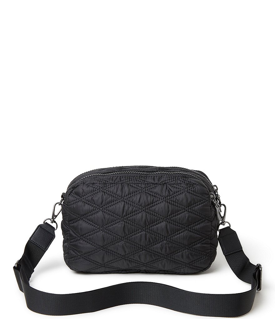 Baggallini Quilted Multi-Compartment Double Zip Crossbody Bag