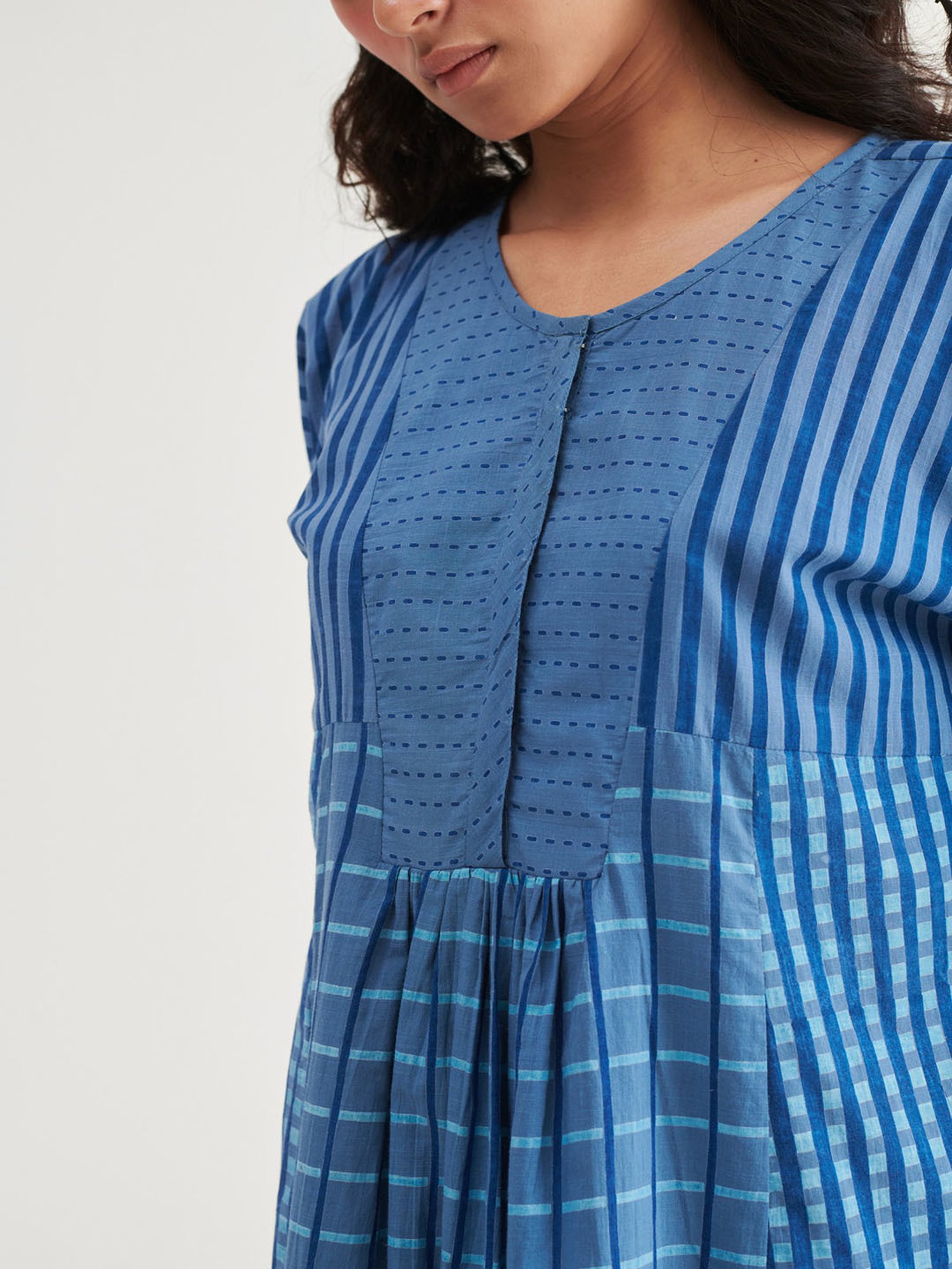 Prakriti Jaipur Indigo Nila Kaftan Dress
