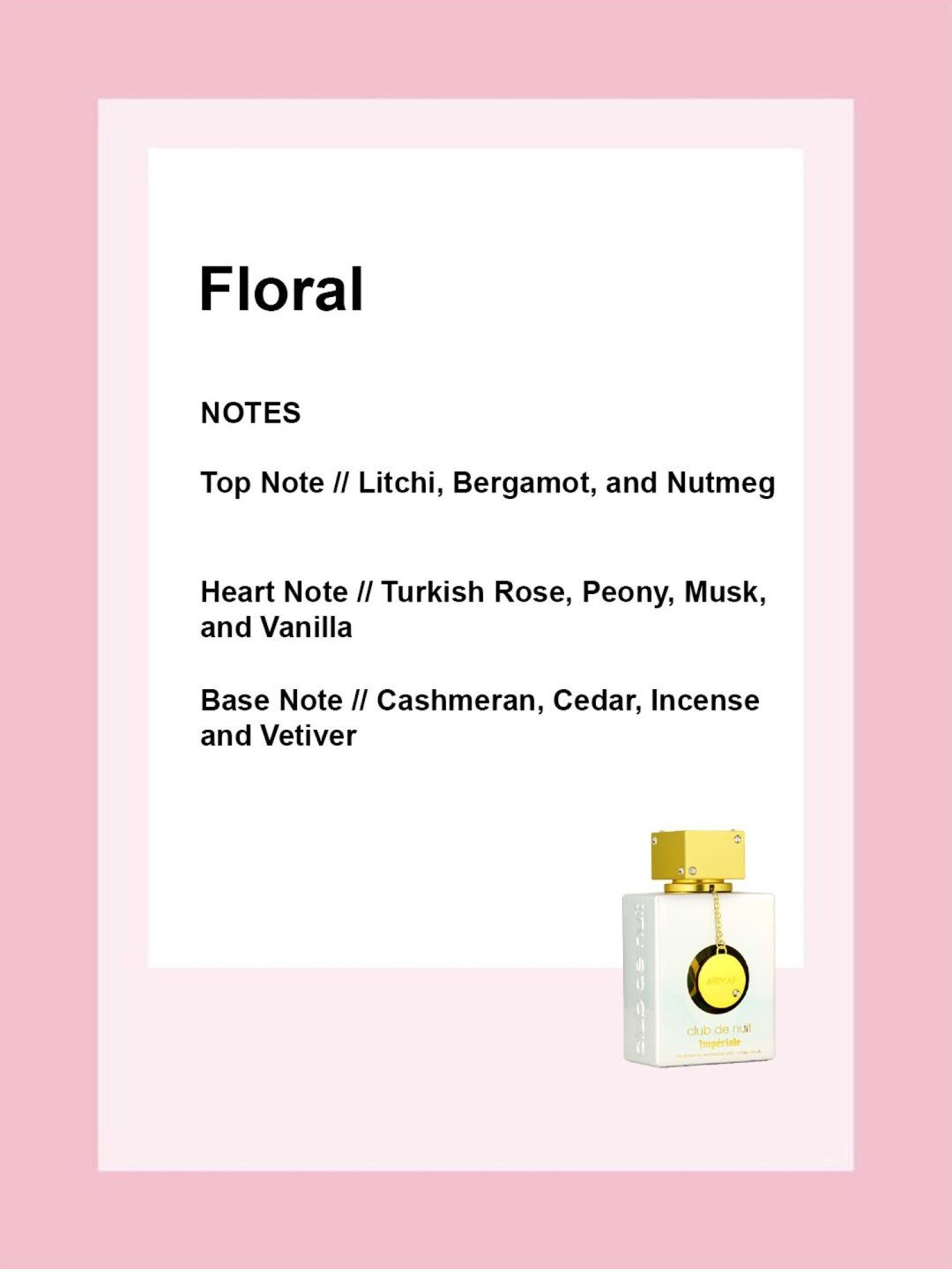 Armaf Club de Nuit Imperiale Eau de Parfum for Women - 105 ml