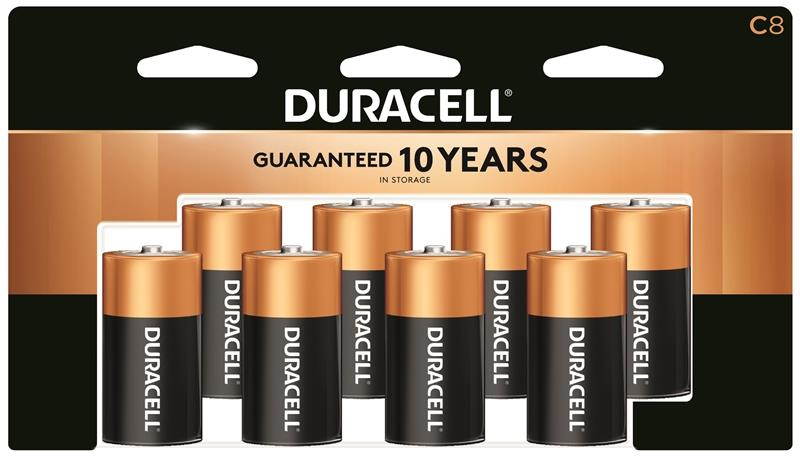 Duracell 8 Pack C Alkaline Battery MN14R8DWZ17
