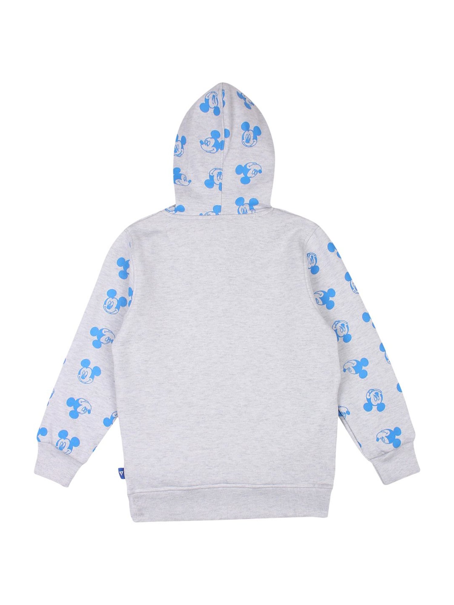 Proteens Kids Grey Cotton Printed Hoodie