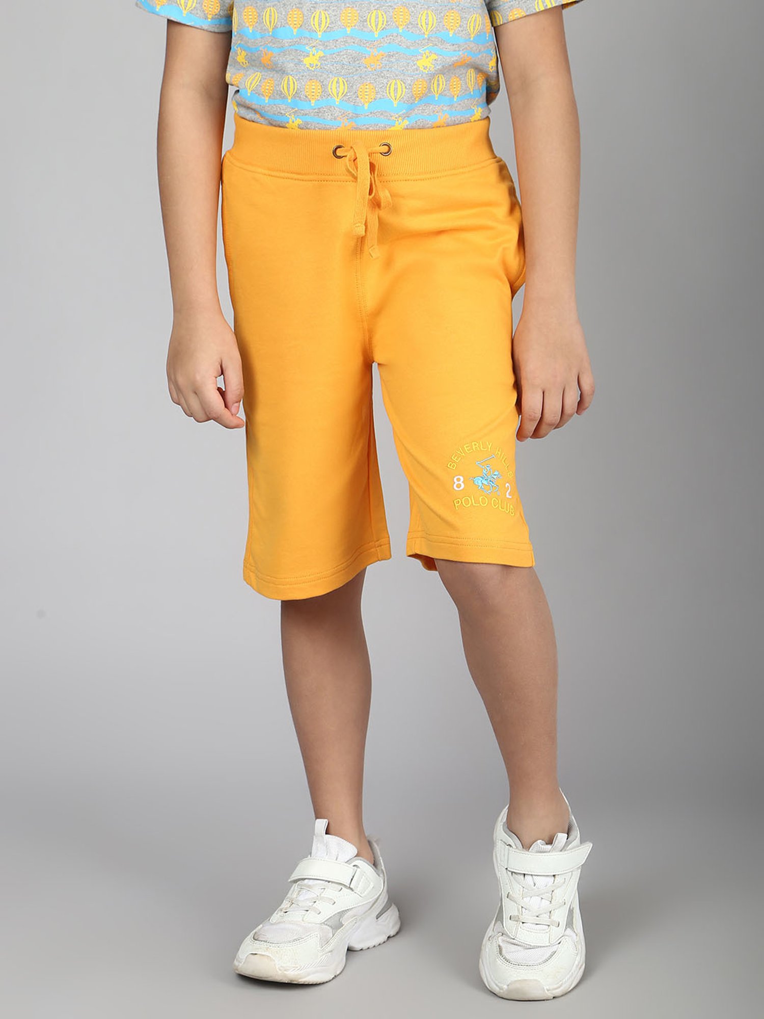 Beverly Hills Polo Club Boys Orange Printed Shorts