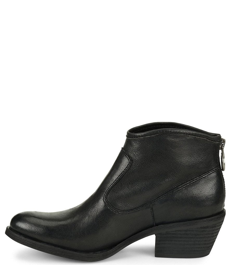 Sofft Aisley Unlined Leather Block Heel Western Booties