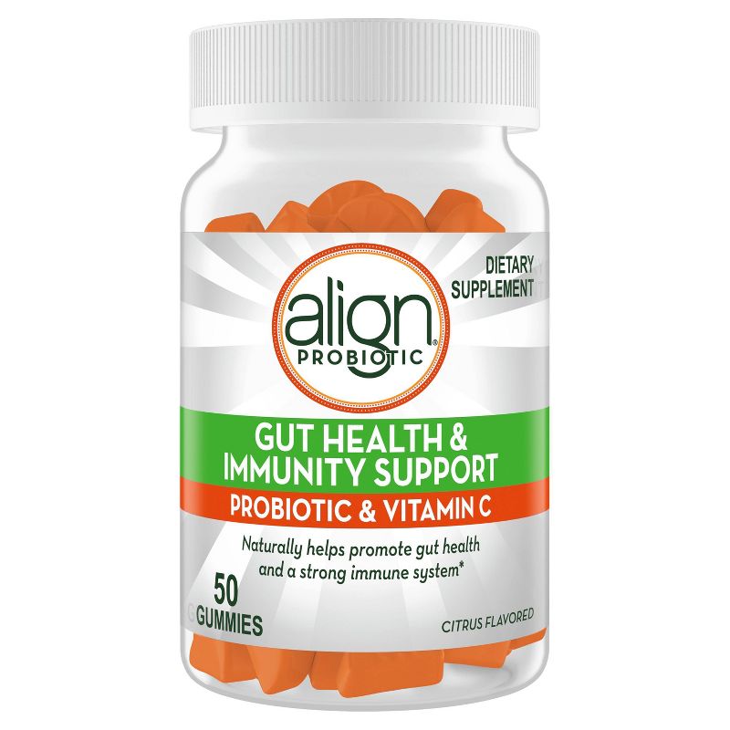 Align Probiotic Gut Health & Immunity Support Citrus Flavor Gummies - 50ct