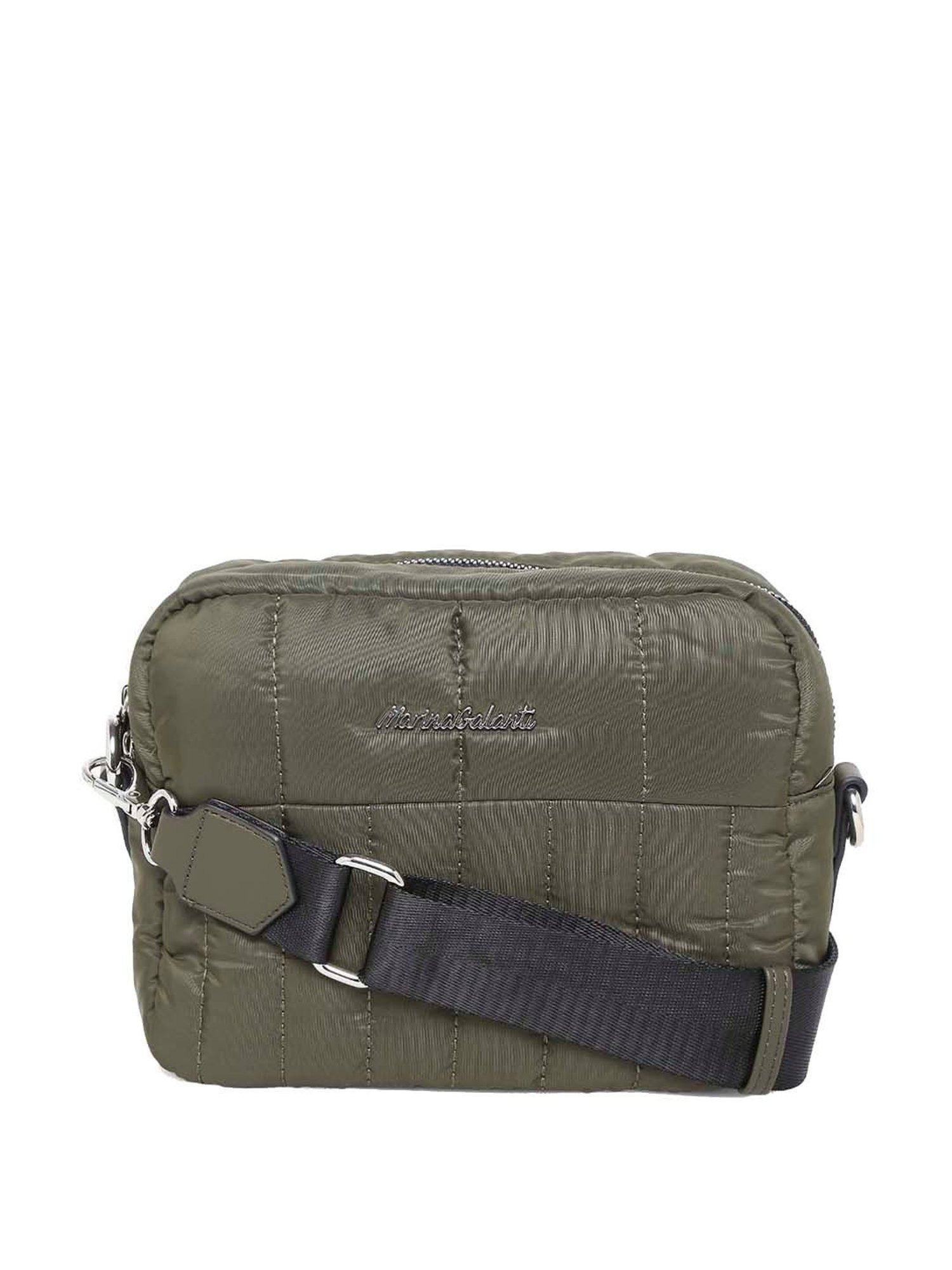 Marina Galanti Green Quilted Medium Sling Handbag