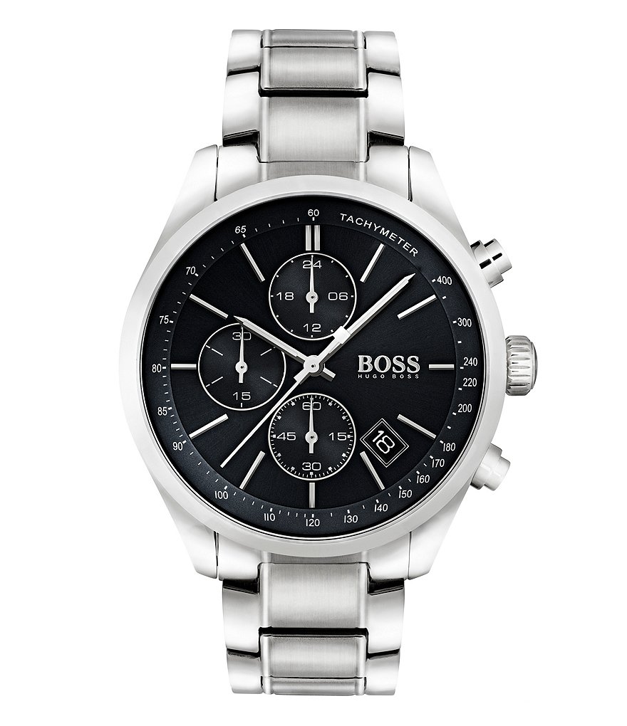 BOSS Hugo Boss Grand Prix Chronograph & Date Bracelet Watch