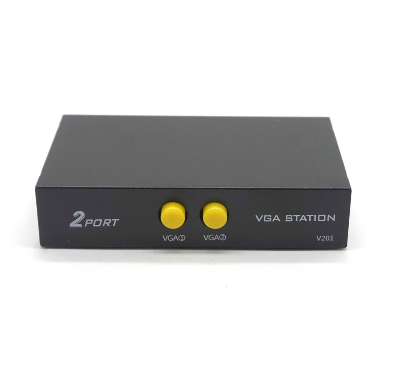 Plugadget 2 Ports Switcher Splitter 2 Ways VGA Video Switch Adapter Converter Box for PC Monitor