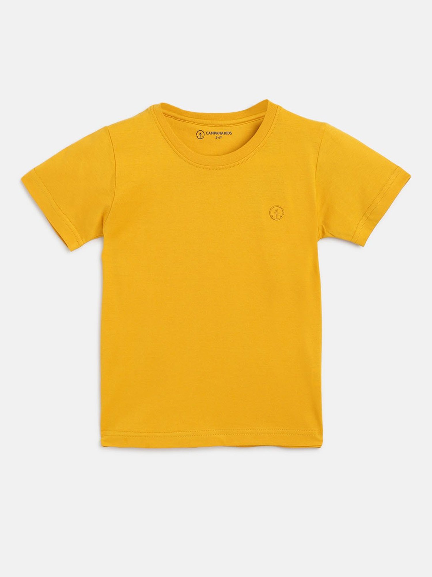 Campana Yellow & Green Solid T-Shirt (Pack Of 2)