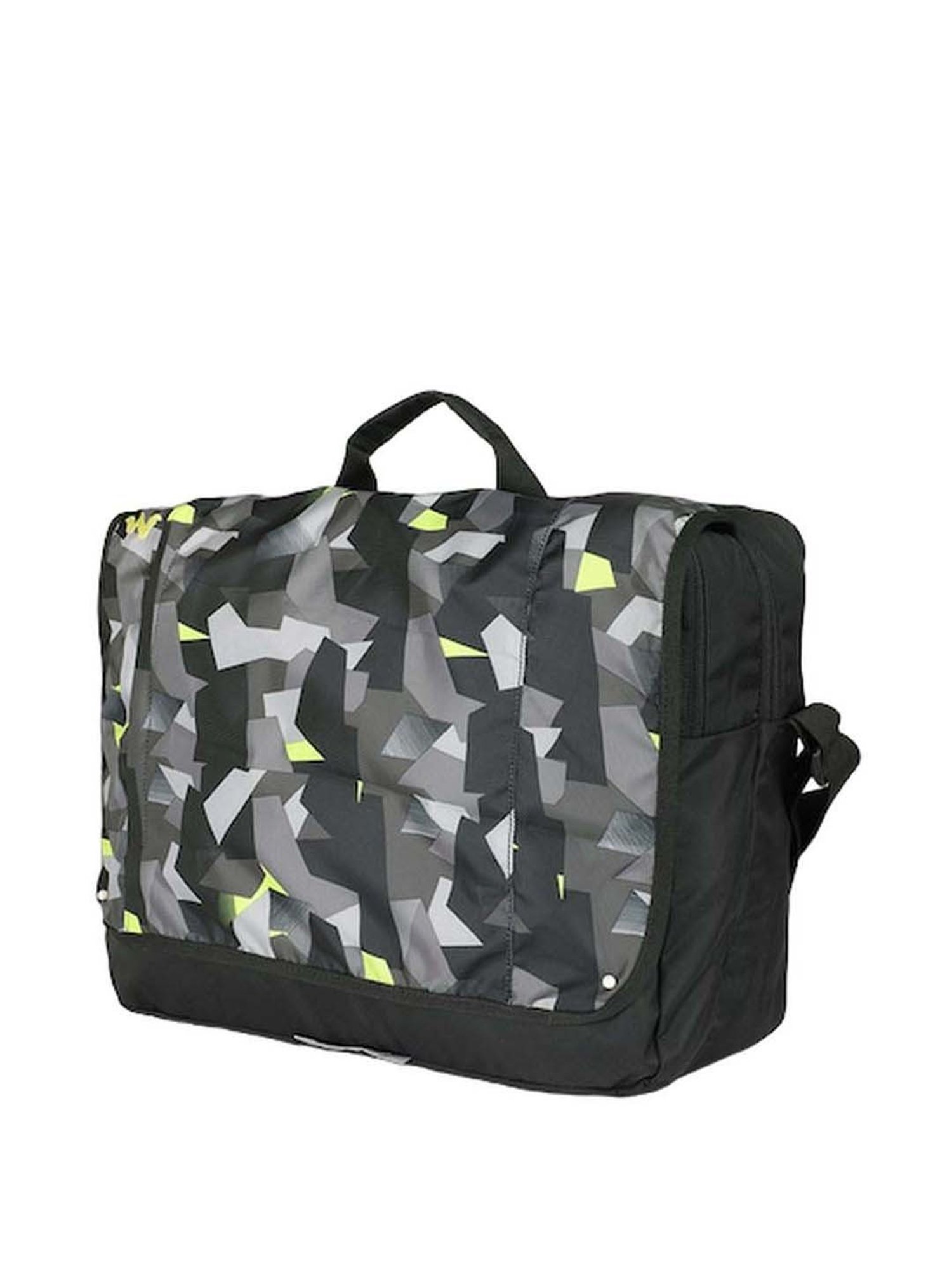 Priority Black Synthetic Large Messenger Bag