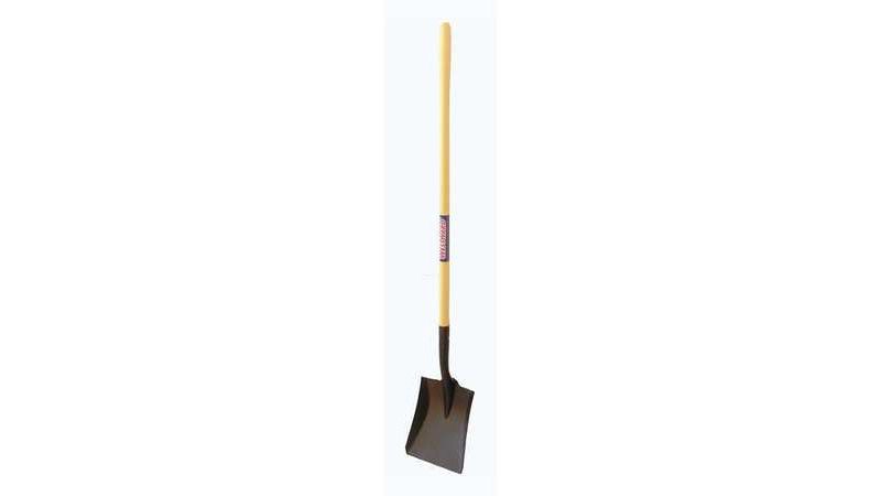 WESTWARD 46MP81 Square Point Shovel,Steel,Yellow