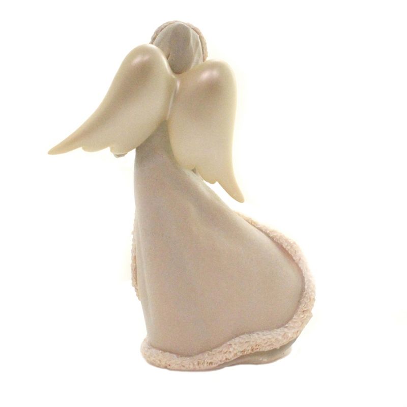 Foundations 9.25" Peace & Joy Christmas Angel Holiday Snowflakes  -  Decorative Figurines