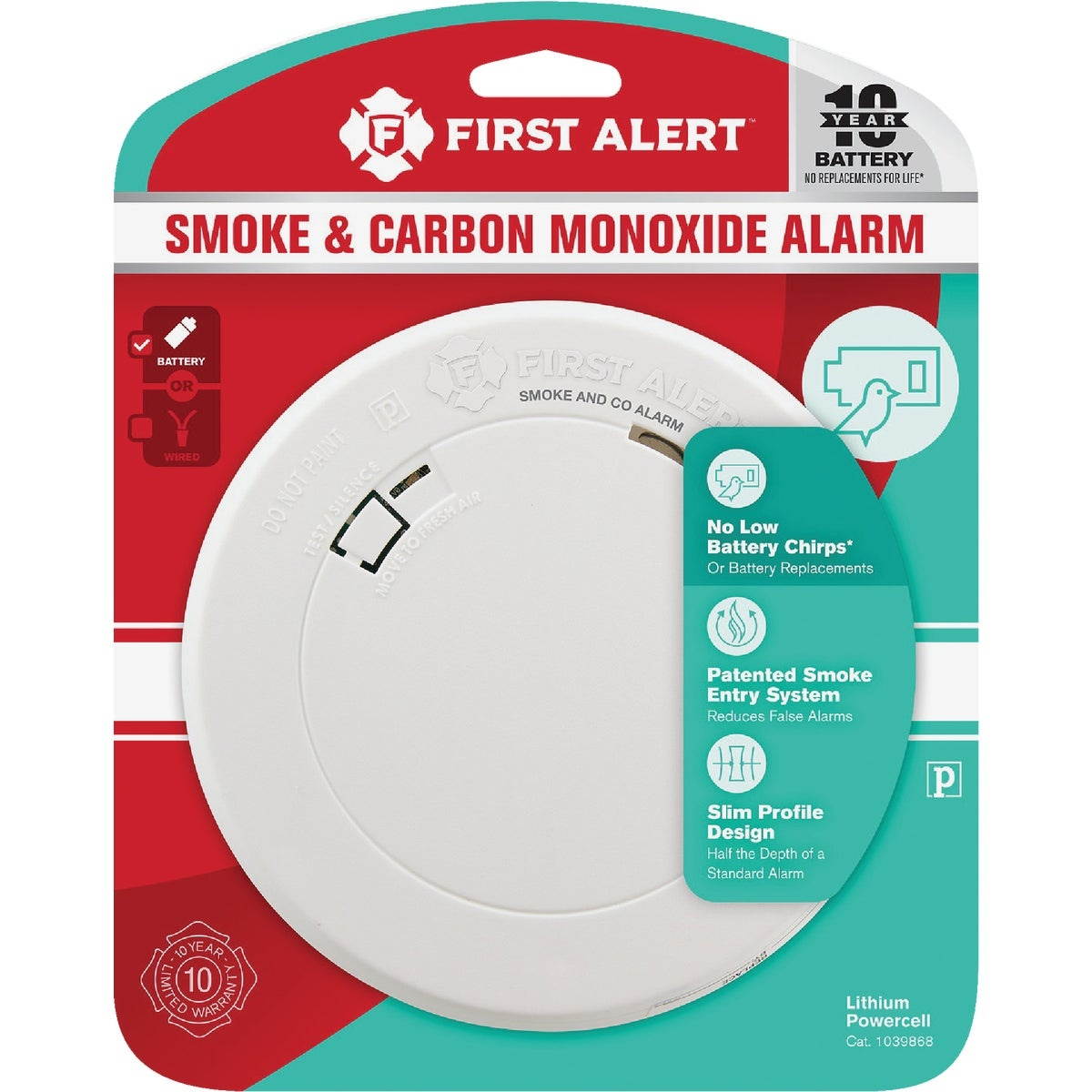 First Alert 10 Yr Smoke / Co Alarm 1039868