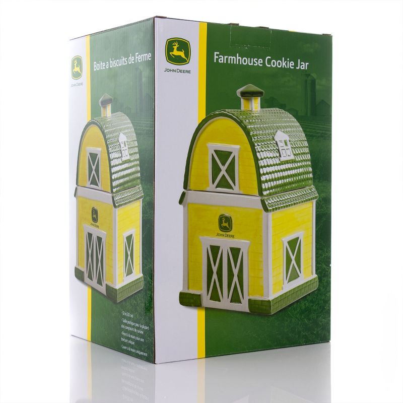 John Deere 12 Inch Durastone Farm House Cookie Jar