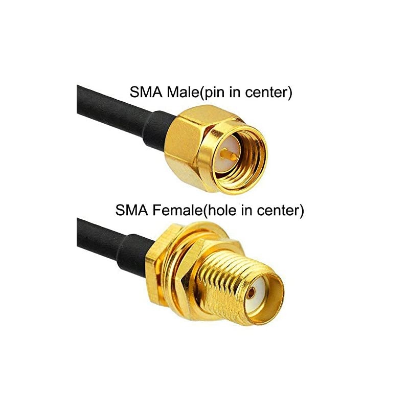 98ft Extensional Cable SMA Male to SMA Female Coax Adapter WiFi FPV Antenna Connector RP SMA Cable Extension RG174 3M