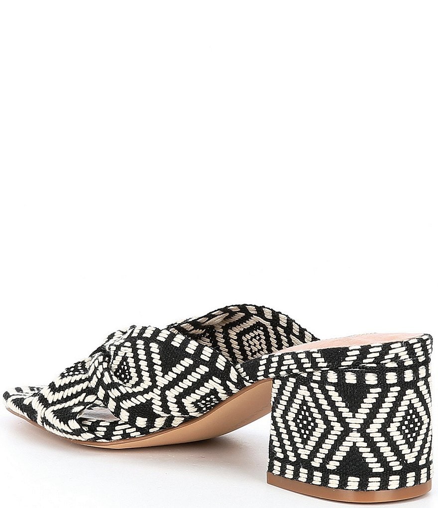 Chelsea & Violet Gia Knot Printed Mules