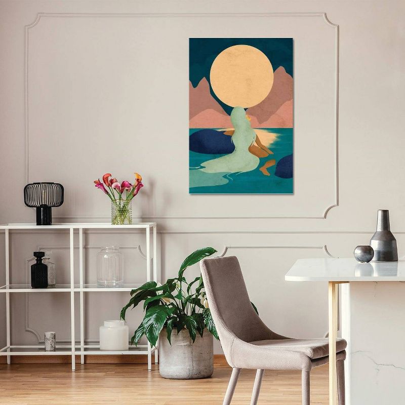 Aquarius Moon by Reyna Noriega Unframed Wall Canvas - iCanvas