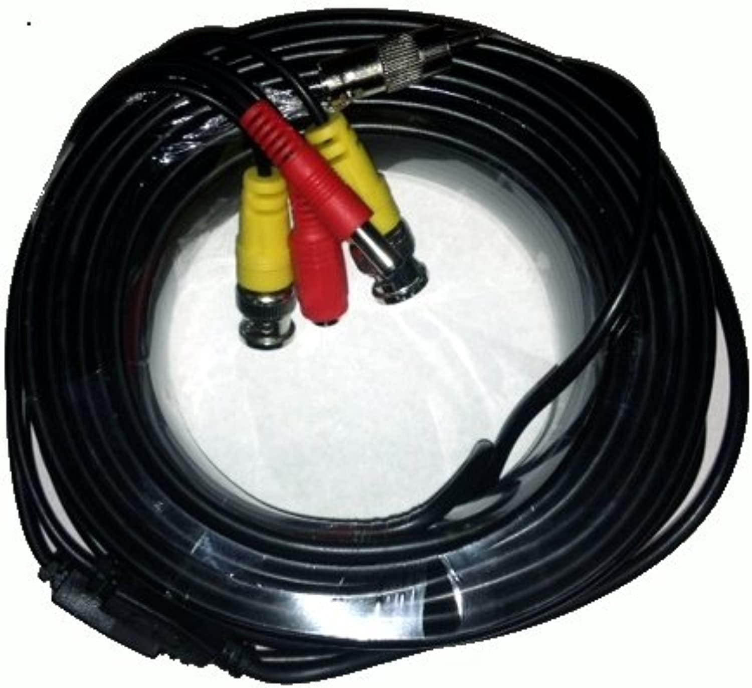 Acelevel Premium Quality 60 Feet Video Power BNC RCA Cable for Zmodo CCTV Security Cameras