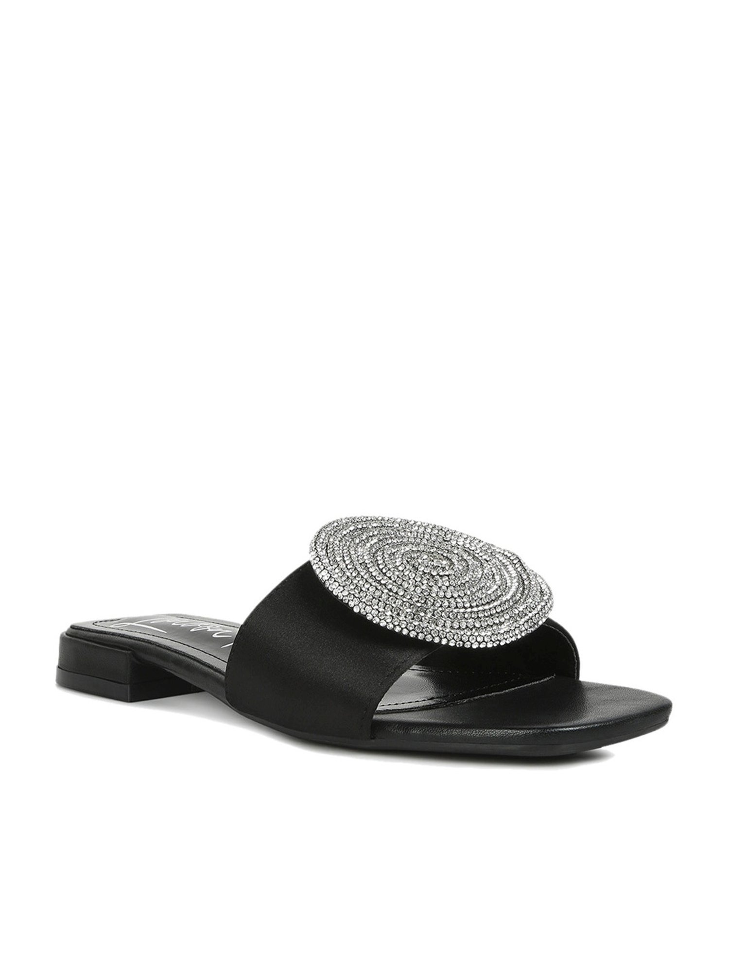 London Rag Women's Black Casual Sandals