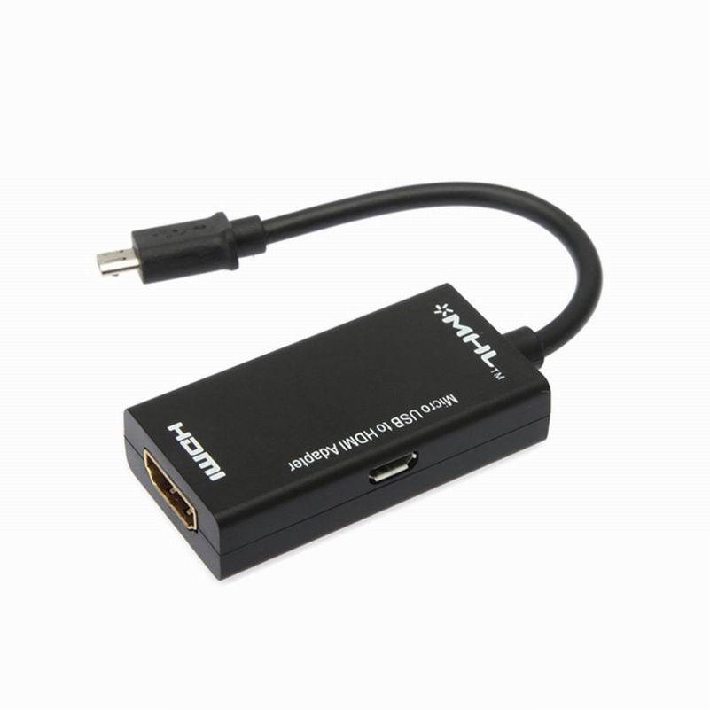 Topwin Black 1080P MHL Micro Mini USB To HDMI Cable Adapter
