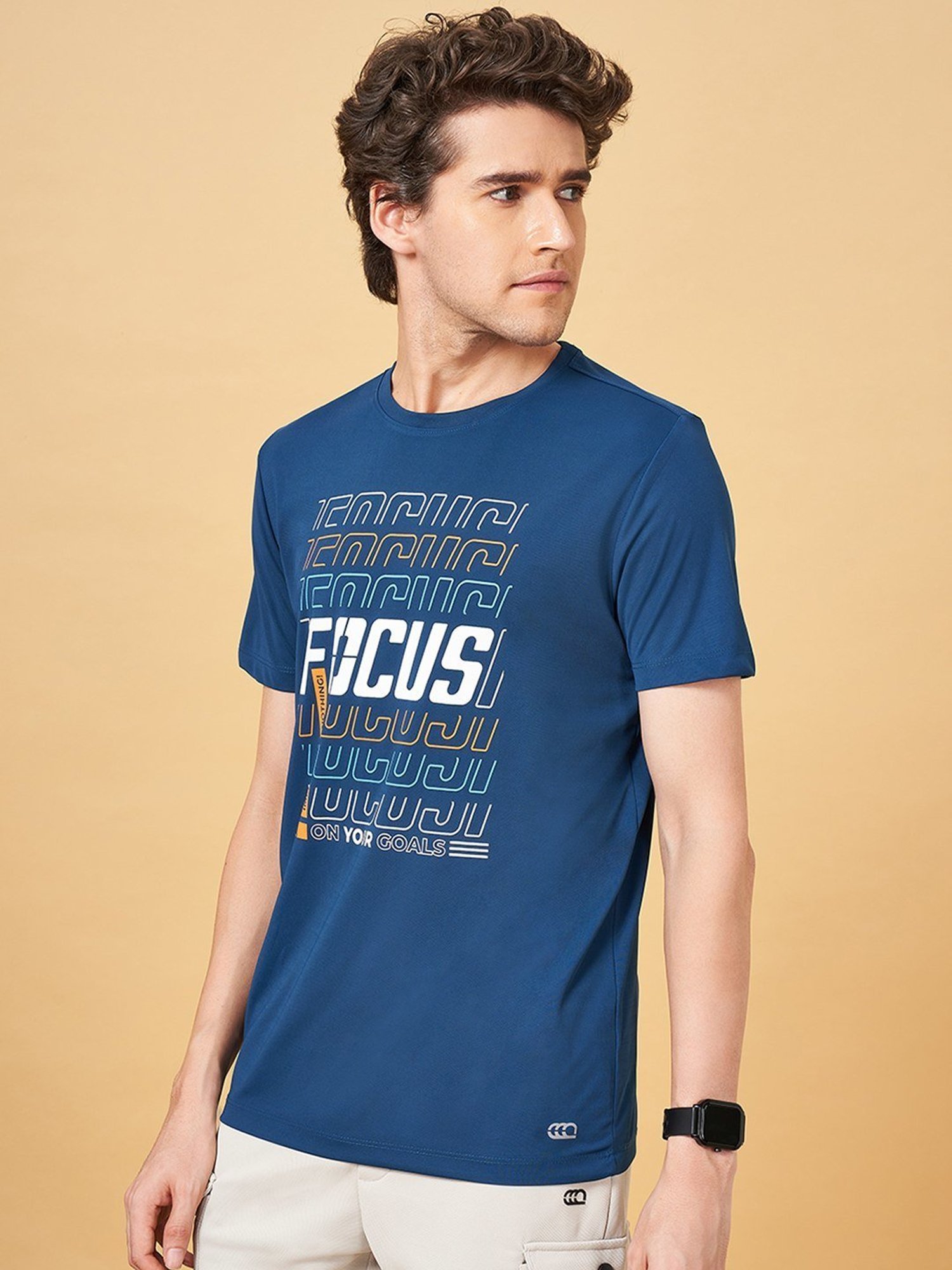 Ajile by Pantaloons Midnight Slim Fit Printed T-Shirt