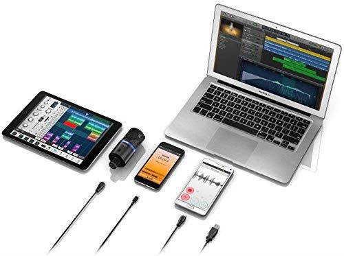 IK Multimedia iRig Mic Studio Digital Studio Microphone for iPhone, iPad, Android and Mac/PC (Black)