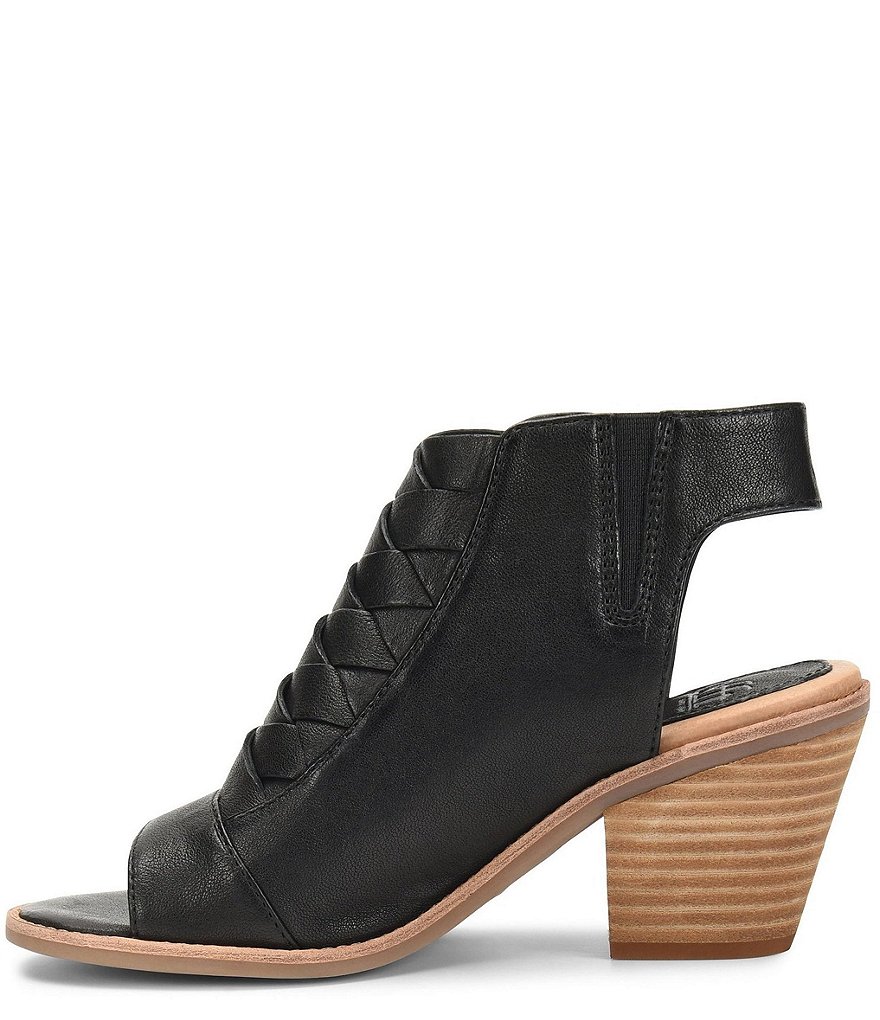 Sofft Mckenna Woven Leather Block Heel Shooties