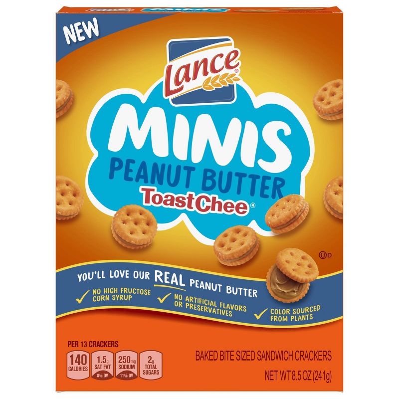 Lance Peanut Butter Toastchee Mini Sandwich Crackers - 8.5oz