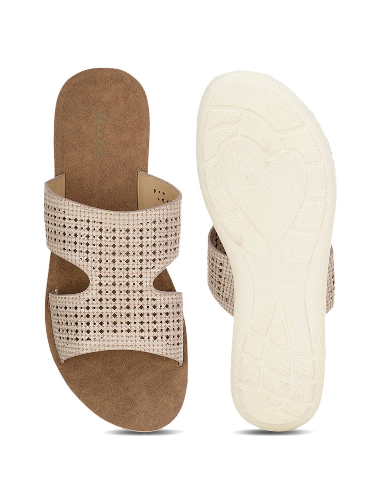 Bata Women's Beige Casual Sandals