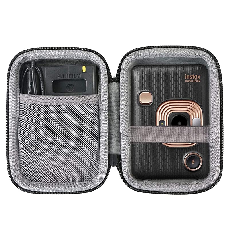 Hard Travel Case Replacement for Fujifilm Instax Mini Liplay Hybrid Instant Camera Black Case