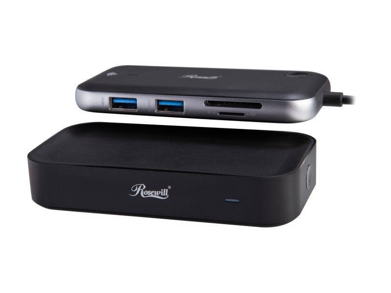 Rosewill Wireless HDMI/VGA Extender Video Transmitter & Receiver and USB Hub | 1080P 60Hz 30ft Range Zero Latency | Works with PC, Video Game Consoles, Streaming Devices, and More (RCHE-20003)