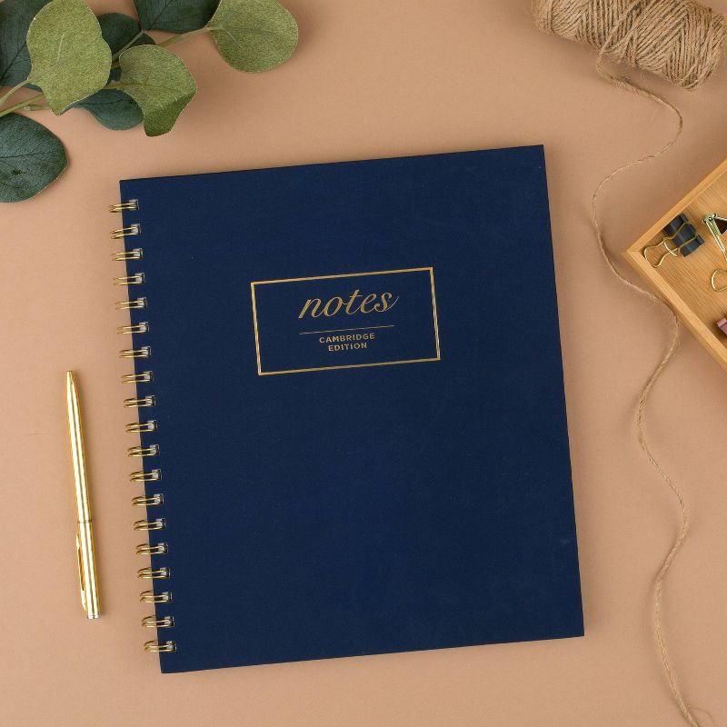 80 sheet 1 Subject Spiral Notebook Hardcover Navy - Cambridge